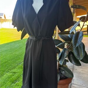 Nanette Lepore Black Midi Dress